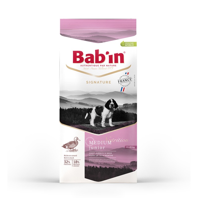 Babin Signature Medium Junior сухой корм для щенков средних пород из утки и свинины 4 кг, Signature
Babin Signature Medium Junior сухой корм для щенков средних пород из утки и свинины 4 кг, Signature