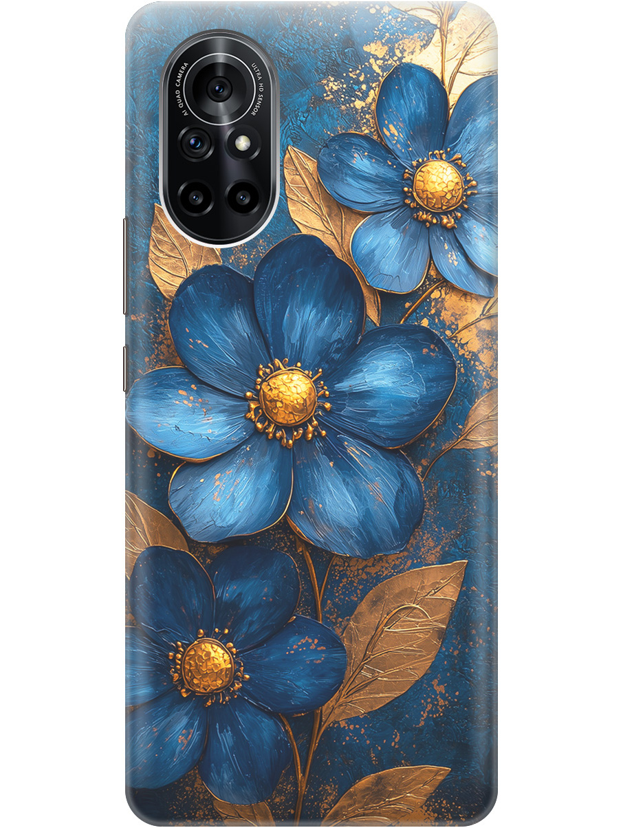 Силиконовый чехол на Huawei Nova 8 с принтом "Синие цветы, золотые листья", Прозрачный;золотистый;синий, 731079523
Силиконовый чехол на Huawei Nova 8 с принтом "Синие цветы, золотые листья", Прозрачный;золотистый;синий, 731079523