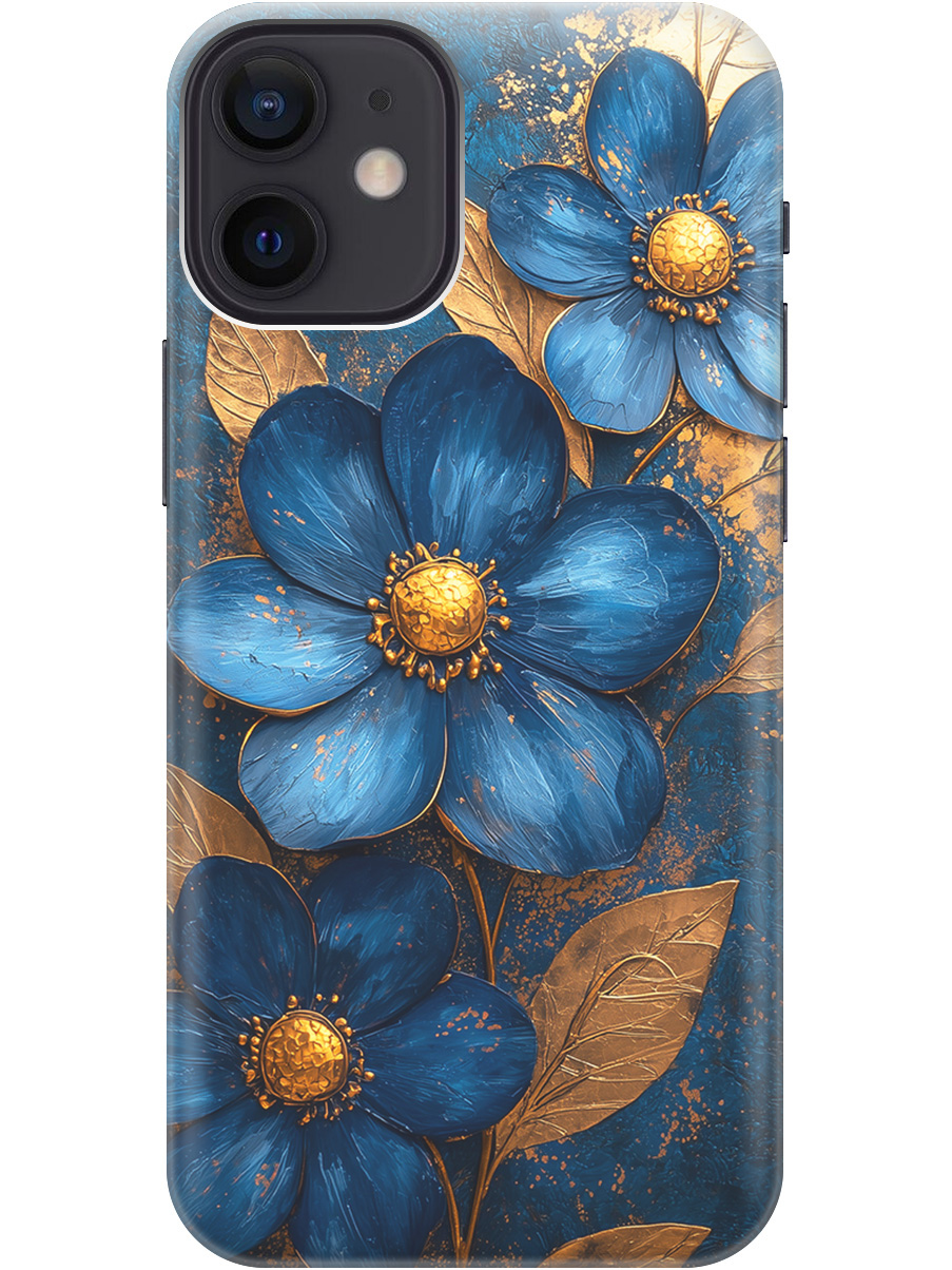 Силиконовый чехол на Apple iPhone 12 Mini с принтом "Синие цветы, золотые листья", Прозрачный;золотистый;синий, 723374023
Силиконовый чехол на Apple iPhone 12 Mini с принтом "Синие цветы, золотые листья", Прозрачный;золотистый;синий, 723374023