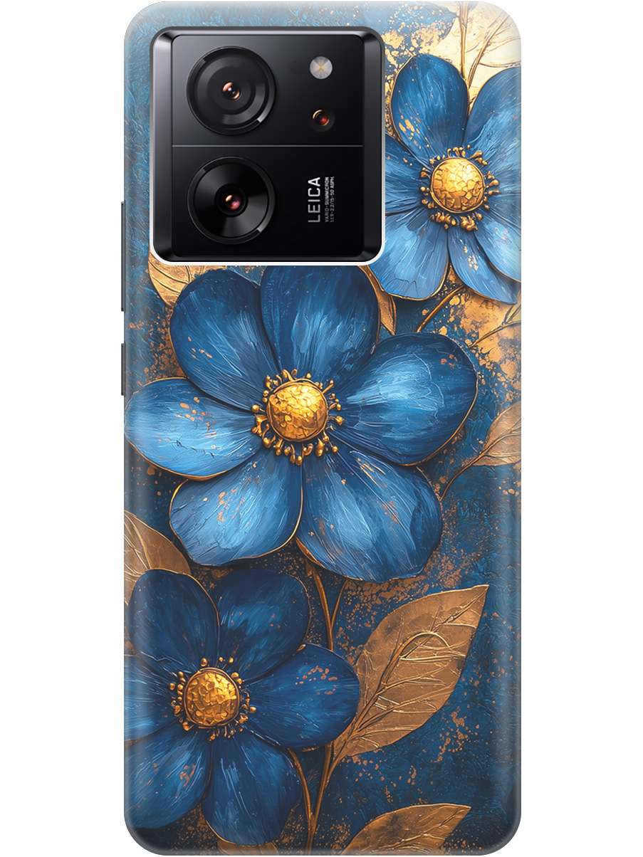 Силиконовый чехол на Xiaomi 13T / 13T Pro с принтом "Синие цветы, золотые листья", Прозрачный;золотистый;синий, 776584823
Силиконовый чехол на Xiaomi 13T / 13T Pro с принтом "Синие цветы, золотые листья", Прозрачный;золотистый;синий, 776584823