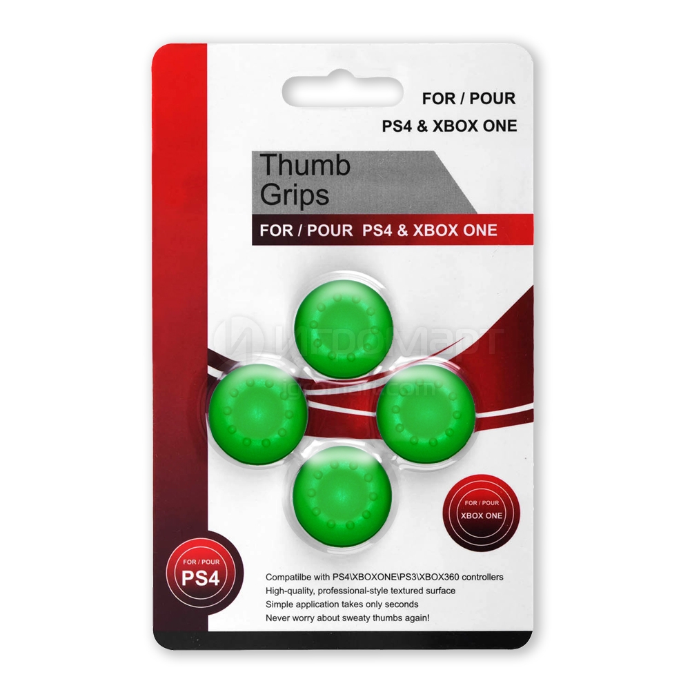 Насадки на джойстики Thumb Grips Зеленые (PS5,PS4,PS3,Xbox Series S/X,Xbox One,Xbox 360)
Насадки на джойстики Thumb Grips Зеленые (PS5,PS4,PS3,Xbox Series S/X,Xbox One,Xbox 360)
