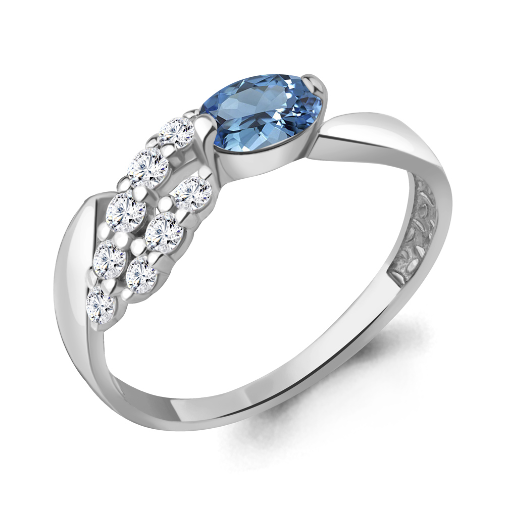 Кольцо из серебра с топазом\фианитом Aquamarine Aquamarine 6979405А_925_р р. 18,5, 6979405А_925_р
Кольцо из серебра с топазом\фианитом Aquamarine Aquamarine 6979405А_925_р р. 18,5, 6979405А_925_р