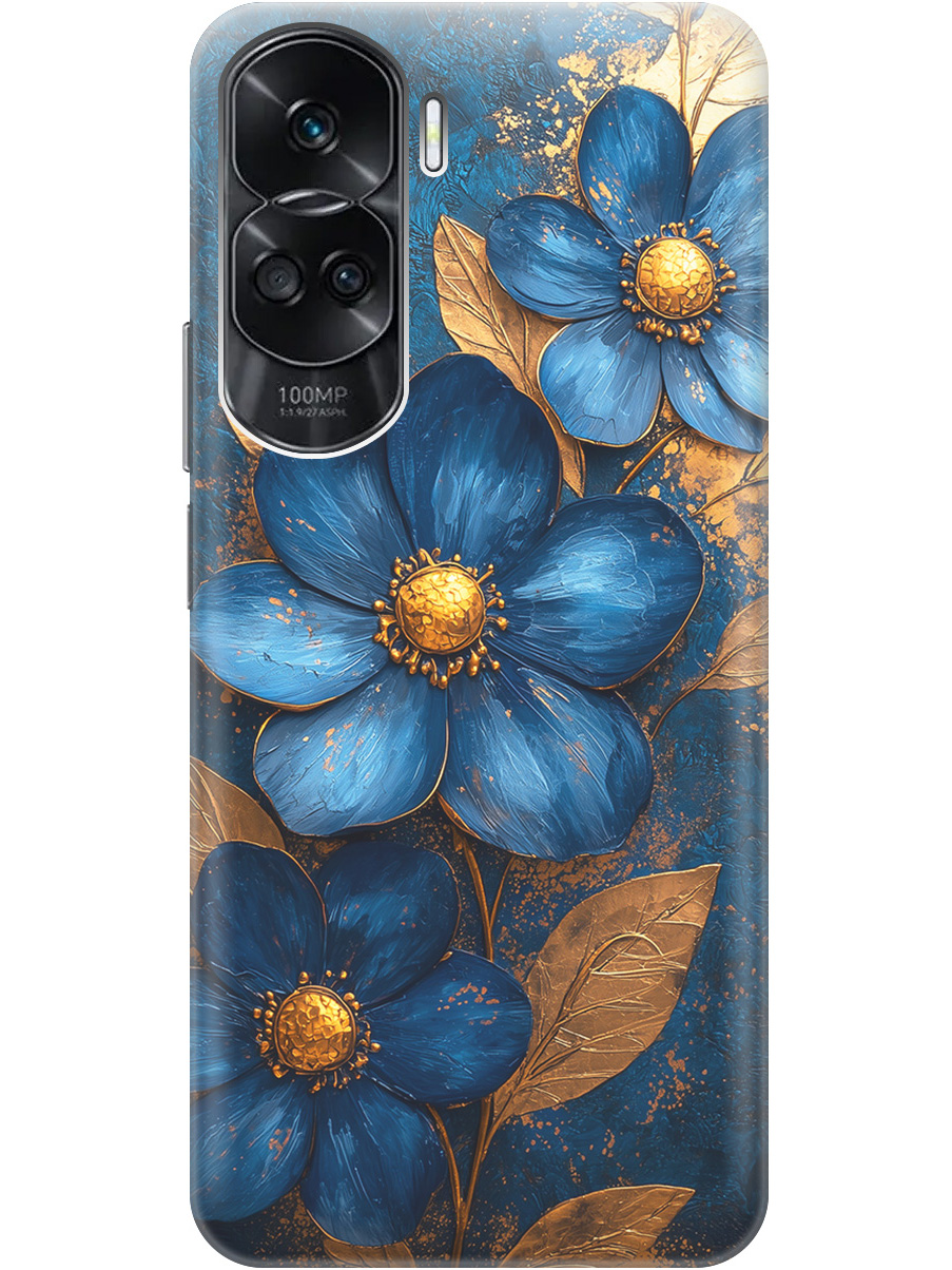 Силиконовый чехол на Honor 90 Lite с принтом "Синие цветы, золотые листья", Прозрачный;золотистый;синий, 772622623
Силиконовый чехол на Honor 90 Lite с принтом "Синие цветы, золотые листья", Прозрачный;золотистый;синий, 772622623