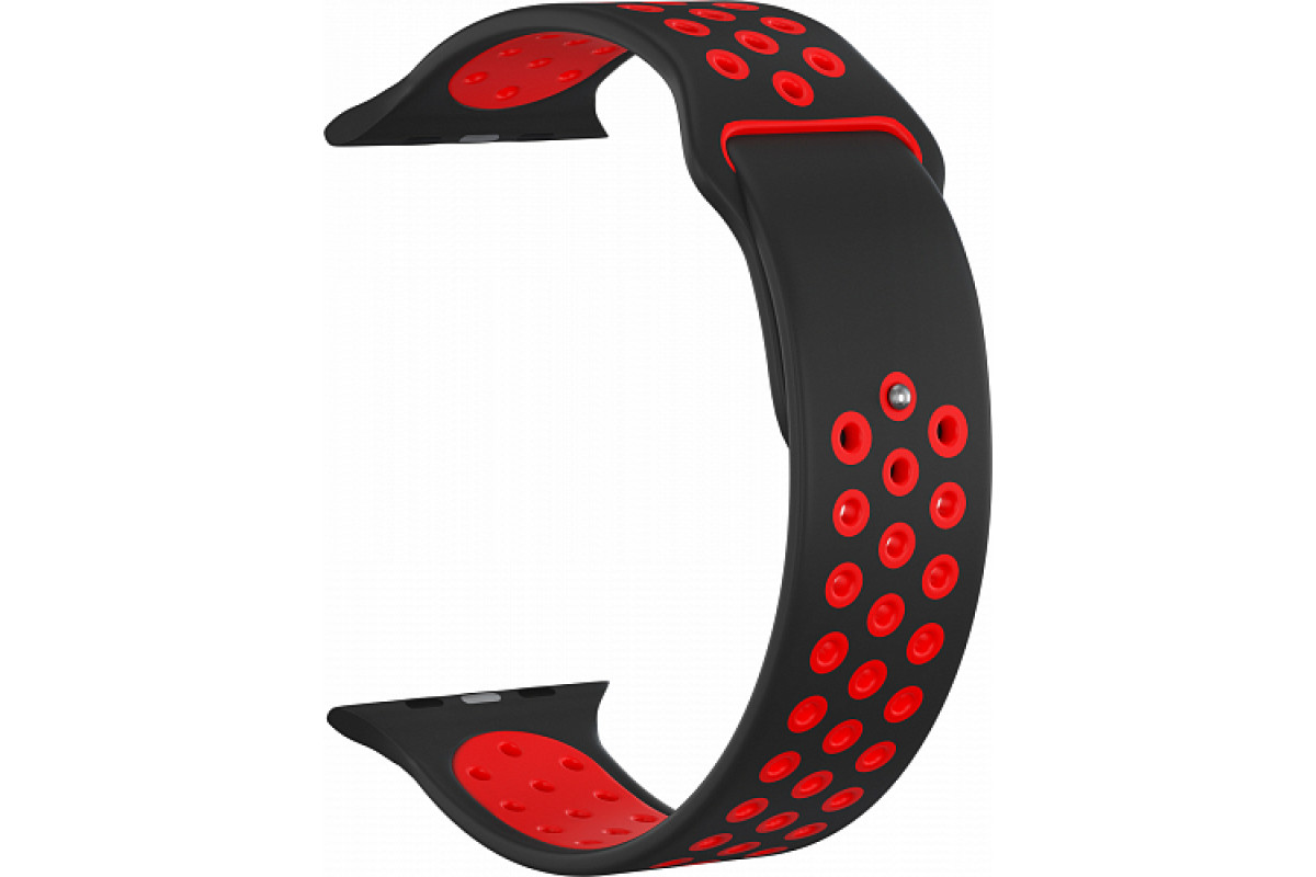 Ремешок силиконовый перфорированный для Apple Watch 40мм, черно-красный, Красный;черный, WatchStrap
Ремешок силиконовый перфорированный для Apple Watch 40мм, черно-красный, Красный;черный, WatchStrap