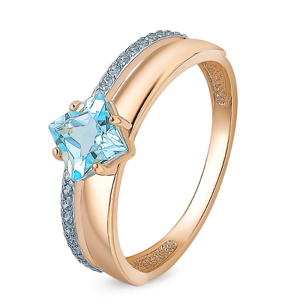 Кольцо женское из красного золота с топазом, фианитом 585Gold 201013239, р, 201013239
Кольцо женское из красного золота с топазом, фианитом 585Gold 201013239, р, 201013239