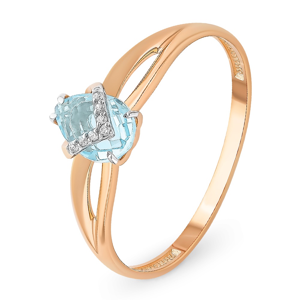 Кольцо женское из красного золота с топазом, фианитом 585Gold 299000030, р, 299000030
Кольцо женское из красного золота с топазом, фианитом 585Gold 299000030, р, 299000030