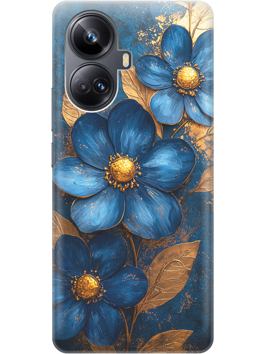 Силиконовый чехол на Realme 10 Pro+ с принтом "Синие цветы, золотые листья", Прозрачный;золотистый;синий, 768741923
Силиконовый чехол на Realme 10 Pro+ с принтом "Синие цветы, золотые листья", Прозрачный;золотистый;синий, 768741923