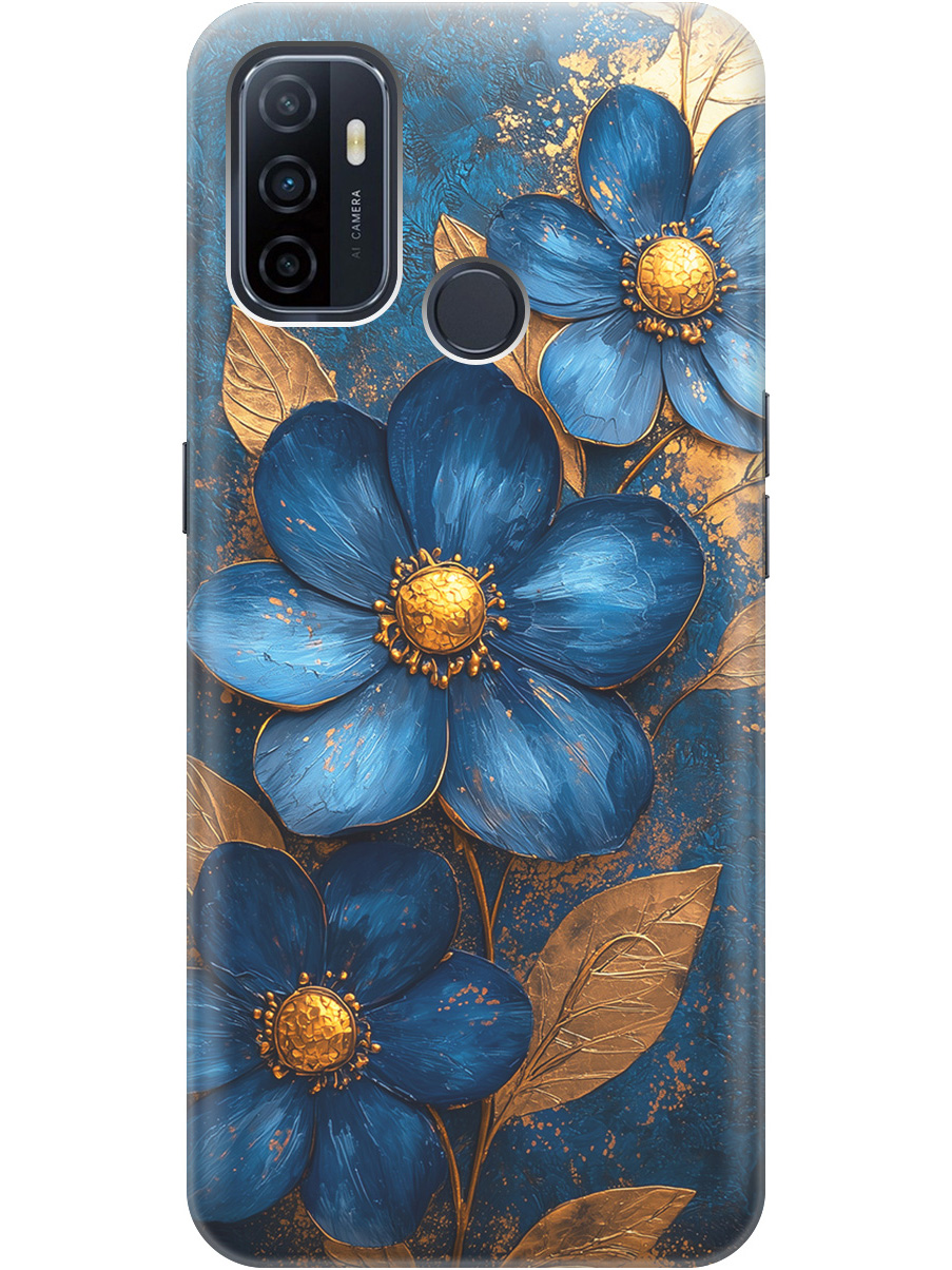 Силиконовый чехол на Oppo A53 (2020) / A32 с принтом "Синие цветы, золотые листья", Прозрачный;золотистый;синий, 726148723
Силиконовый чехол на Oppo A53 (2020) / A32 с принтом "Синие цветы, золотые листья", Прозрачный;золотистый;синий, 726148723