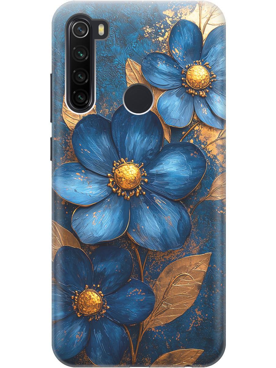 Силиконовый чехол на Xiaomi Redmi Note 8T с принтом "Синие цветы, золотые листья", Прозрачный;золотистый;синий, 722349023
Силиконовый чехол на Xiaomi Redmi Note 8T с принтом "Синие цветы, золотые листья", Прозрачный;золотистый;синий, 722349023