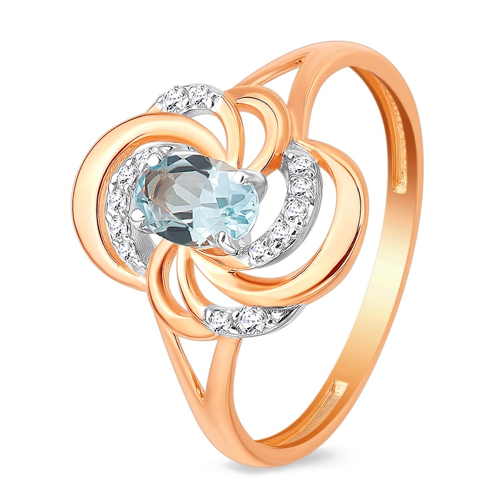 Кольцо женское из красного золота с топазом, фианитом 585Gold 201012491, р, 201012491
Кольцо женское из красного золота с топазом, фианитом 585Gold 201012491, р, 201012491