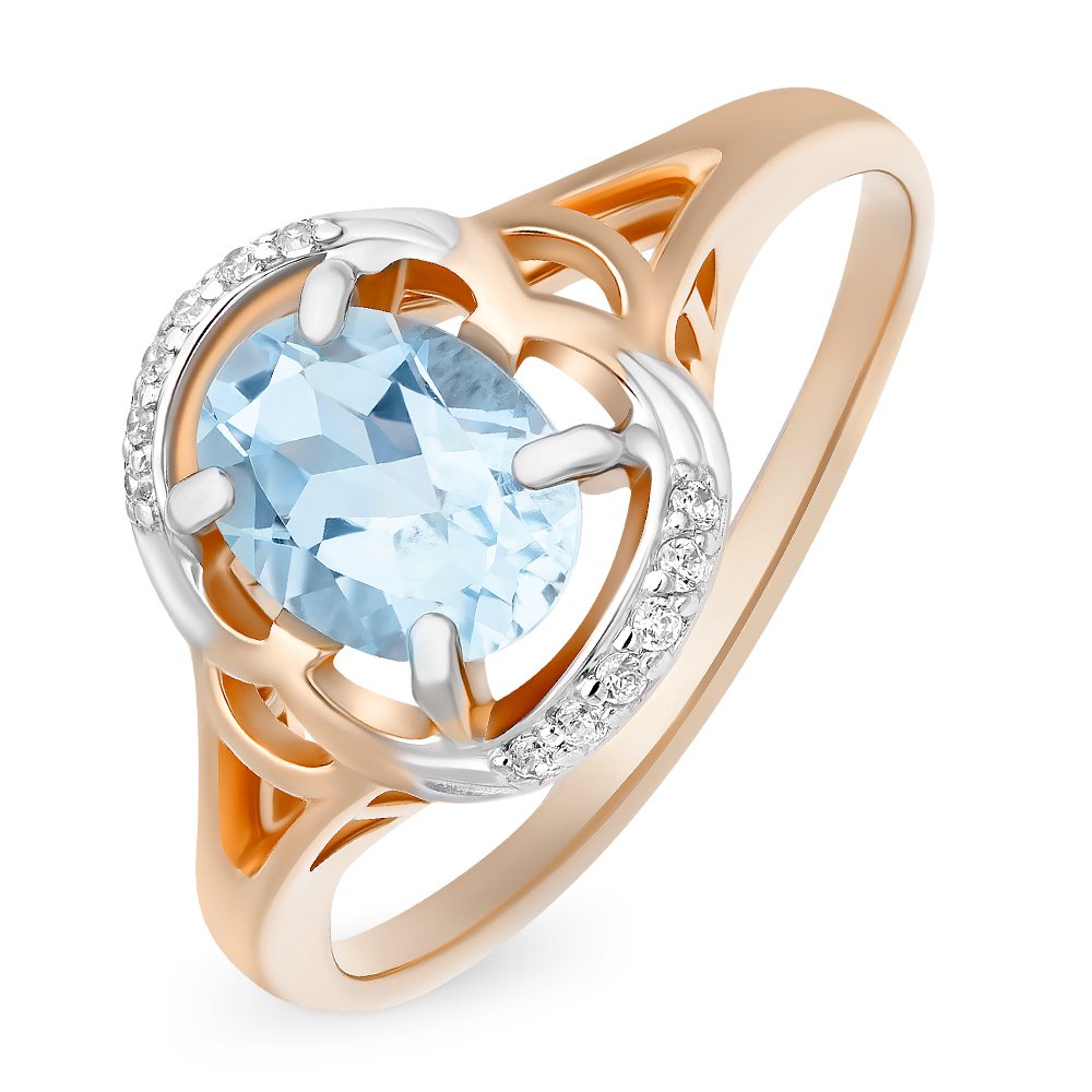 Кольцо женское из красного золота с топазом, фианитом 585Gold 201011924, р, 201011924
Кольцо женское из красного золота с топазом, фианитом 585Gold 201011924, р, 201011924