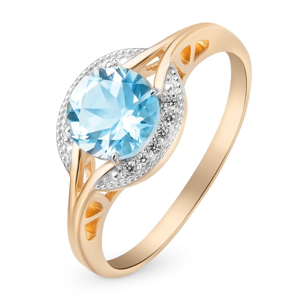 Кольцо женское из красного золота с топазом, фианитом 585Gold 201005271, р, 201005271
Кольцо женское из красного золота с топазом, фианитом 585Gold 201005271, р, 201005271