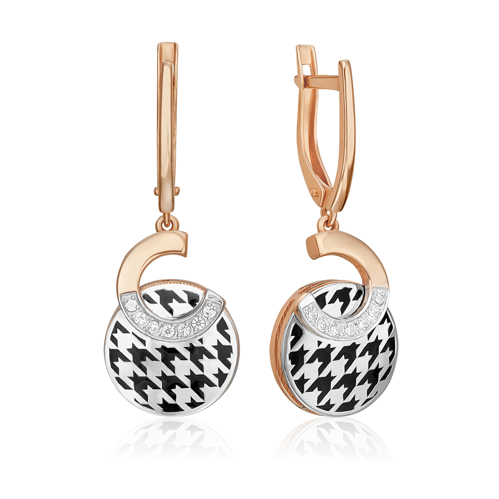 Серьги подвески из комбинированного золоа PLATINA jewelry 02-5200-00, фианит/эмаль, 02-5200-00
Серьги подвески из комбинированного золоа PLATINA jewelry 02-5200-00, фианит/эмаль, 02-5200-00