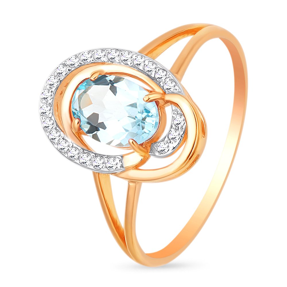 Кольцо женское из красного золота с топазом, фианитом 585Gold 201011442, р. 19, 201011442
Кольцо женское из красного золота с топазом, фианитом 585Gold 201011442, р. 19, 201011442