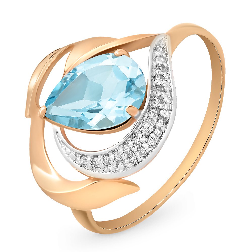 Кольцо женское из красного золота с топазом, фианитом 585Gold 201011431, р, 201011431
Кольцо женское из красного золота с топазом, фианитом 585Gold 201011431, р, 201011431