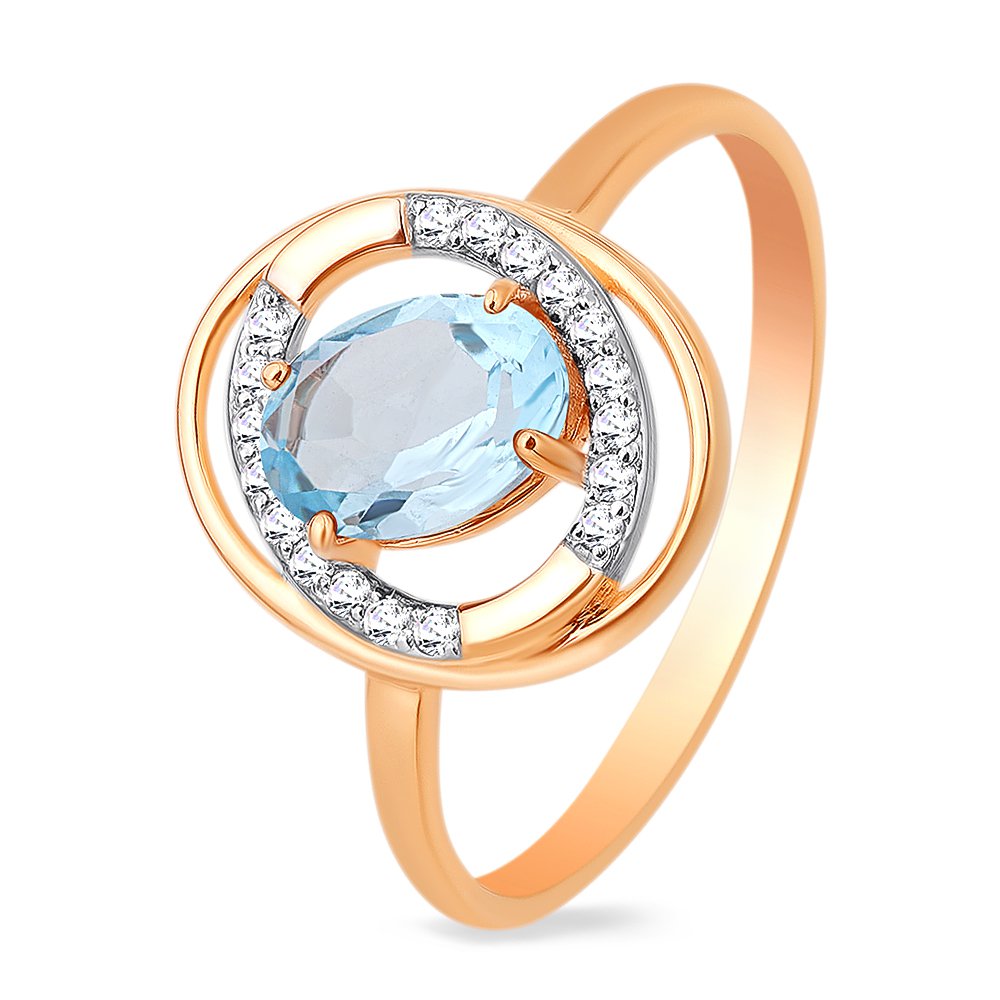 Кольцо женское из красного золота с топазом, фианитом 585Gold 201011451, р. 16,5, 201011451
Кольцо женское из красного золота с топазом, фианитом 585Gold 201011451, р. 16,5, 201011451