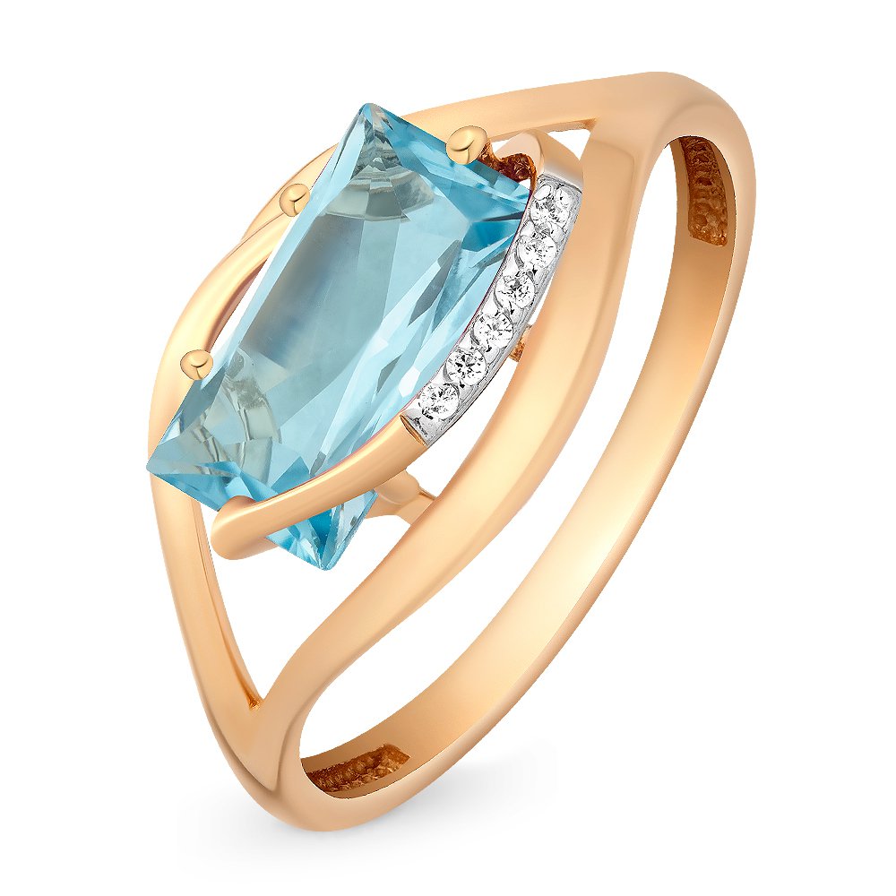Кольцо женское из красного золота с топазом, фианитом 585Gold 201011024, р, 201011024
Кольцо женское из красного золота с топазом, фианитом 585Gold 201011024, р, 201011024