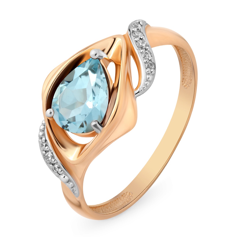 Кольцо женское из красного золота с топазом, фианитом 585Gold 201010835, р, 201010835
Кольцо женское из красного золота с топазом, фианитом 585Gold 201010835, р, 201010835