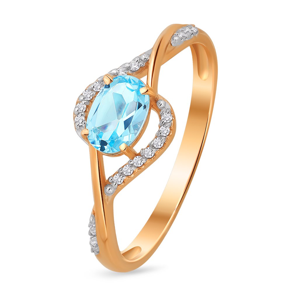 Кольцо женское из красного золота с топазом, фианитом 585Gold 201010810, р, 201010810
Кольцо женское из красного золота с топазом, фианитом 585Gold 201010810, р, 201010810