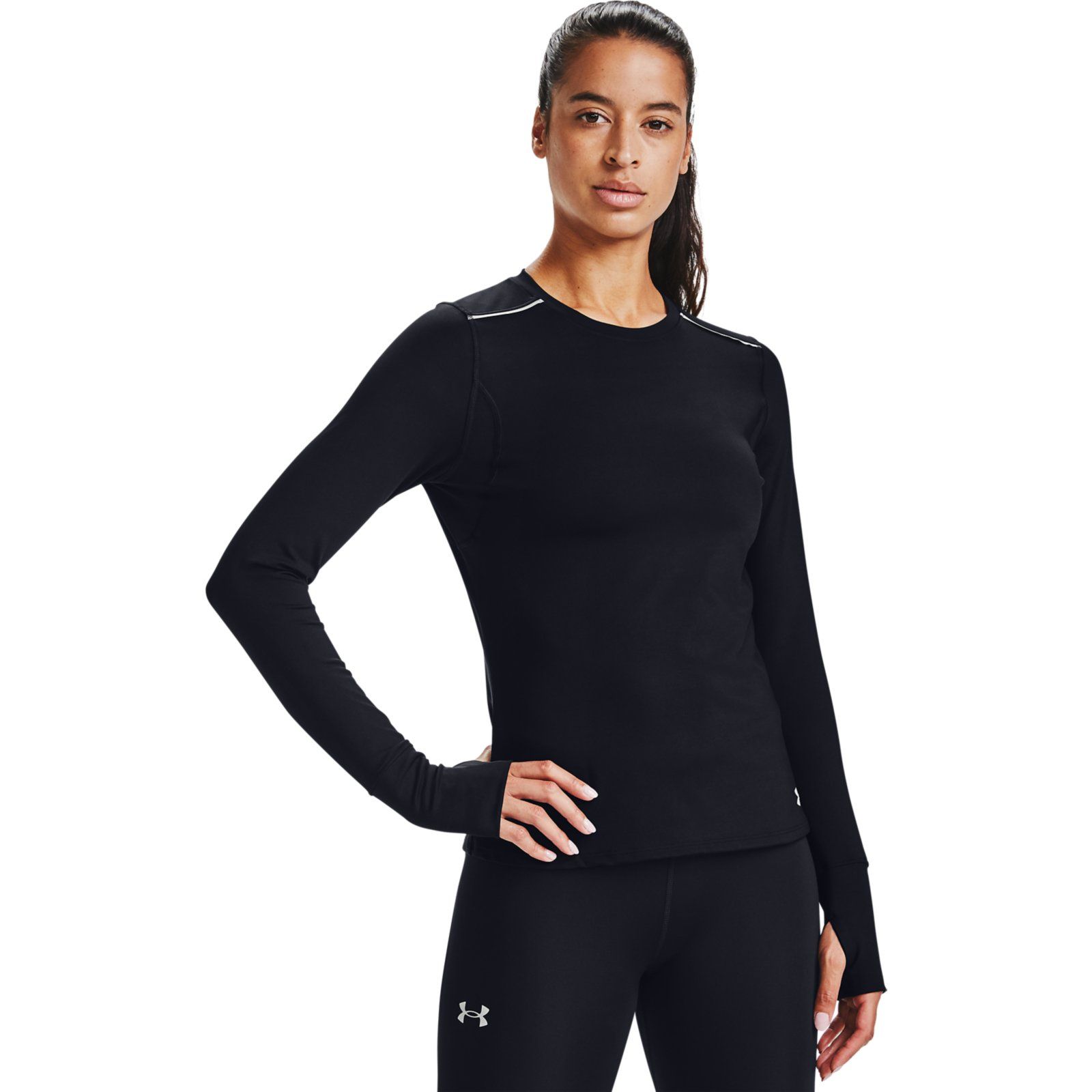 фото Лонгслив женский under armour 1356192 черный 44-46 ru
