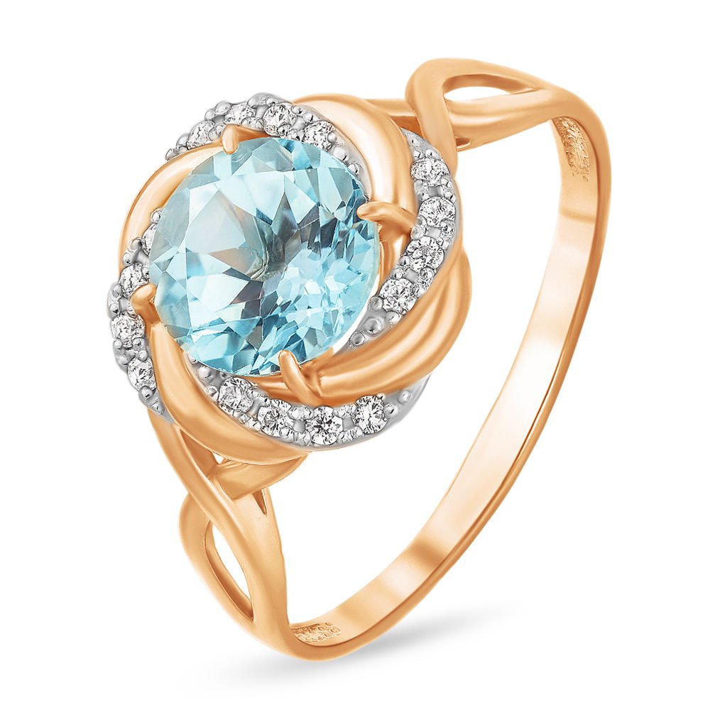 Кольцо женское из красного золота с топазом, фианитом 585Gold 201013623, р, 201013623
Кольцо женское из красного золота с топазом, фианитом 585Gold 201013623, р, 201013623