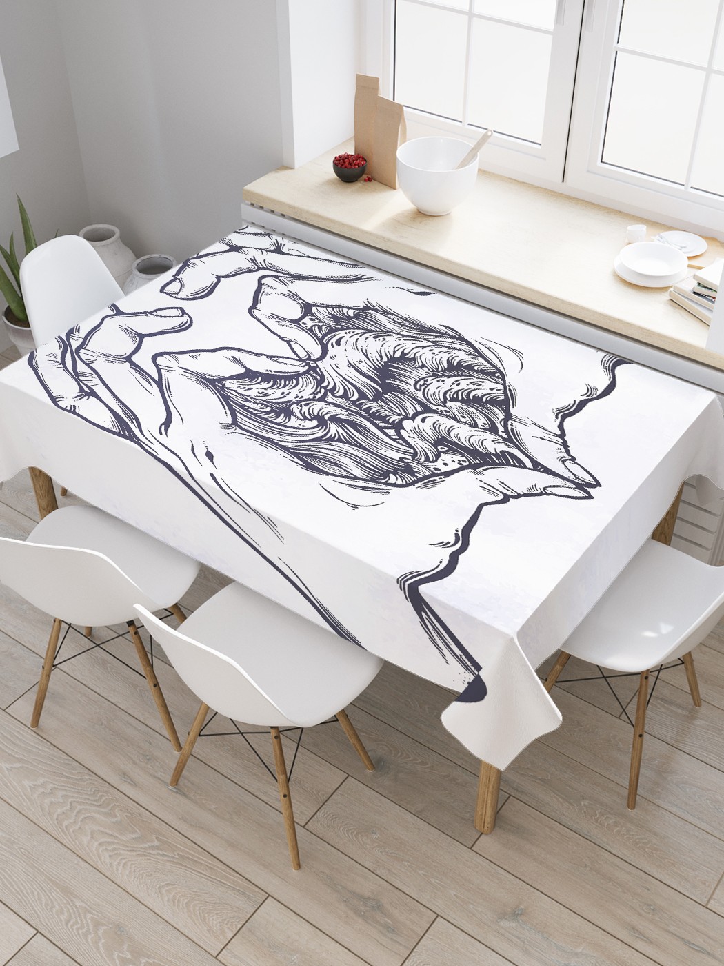 Скатерть прямоугольная JoyArty "Волны в сердце" из сатена, 120x145 см, Красный, Волны в сердце 
Скатерть прямоугольная JoyArty "Волны в сердце" из сатена, 120x145 см, Красный, Волны в сердце