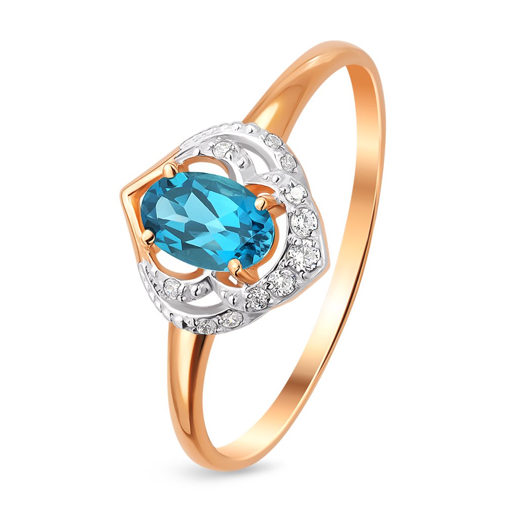 Кольцо женское из красного золота с топазом, фианитом 585Gold 201012084, р, 201012084
Кольцо женское из красного золота с топазом, фианитом 585Gold 201012084, р, 201012084