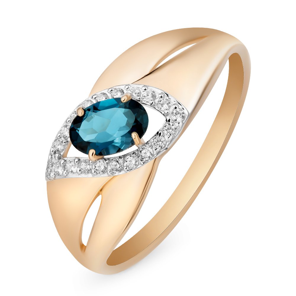 Кольцо женское из красного золота с топазом, фианитом 585Gold 201011873, р. 19, 201011873
Кольцо женское из красного золота с топазом, фианитом 585Gold 201011873, р. 19, 201011873