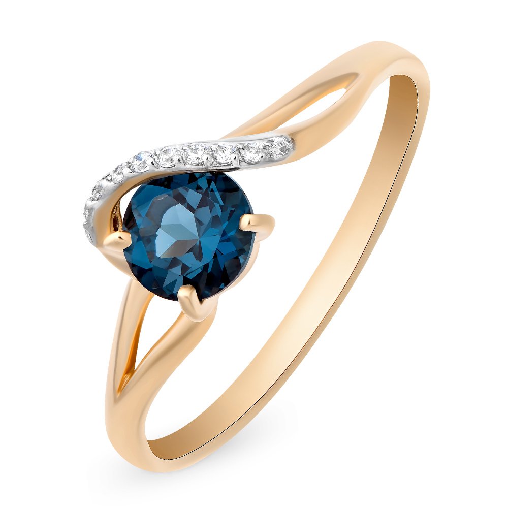 Кольцо женское из красного золота с топазом, фианитом 585Gold 201011900, р, 201011900
Кольцо женское из красного золота с топазом, фианитом 585Gold 201011900, р, 201011900