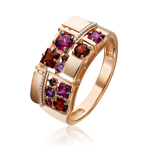 Кольцо из золота р. 18 PLATINA jewelry 01-5307-00-257-1111-57, аметист\гранат, 01-5307-00-257-1111-57
Кольцо из золота р. 18 PLATINA jewelry 01-5307-00-257-1111-57, аметист\гранат, 01-5307-00-257-1111-57