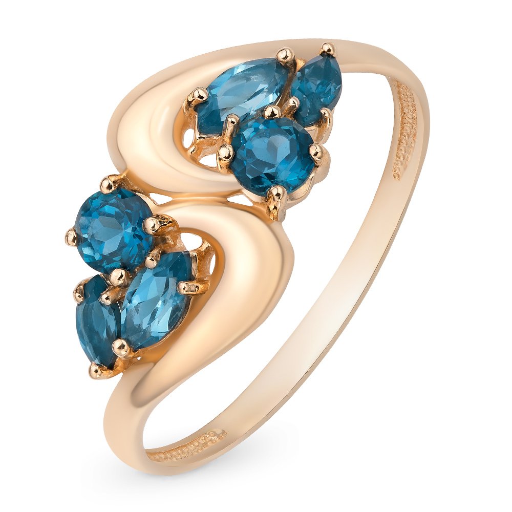Кольцо женское из красного золота с топазом 585Gold 201012141, р. 18,5, 201012141
Кольцо женское из красного золота с топазом 585Gold 201012141, р. 18,5, 201012141