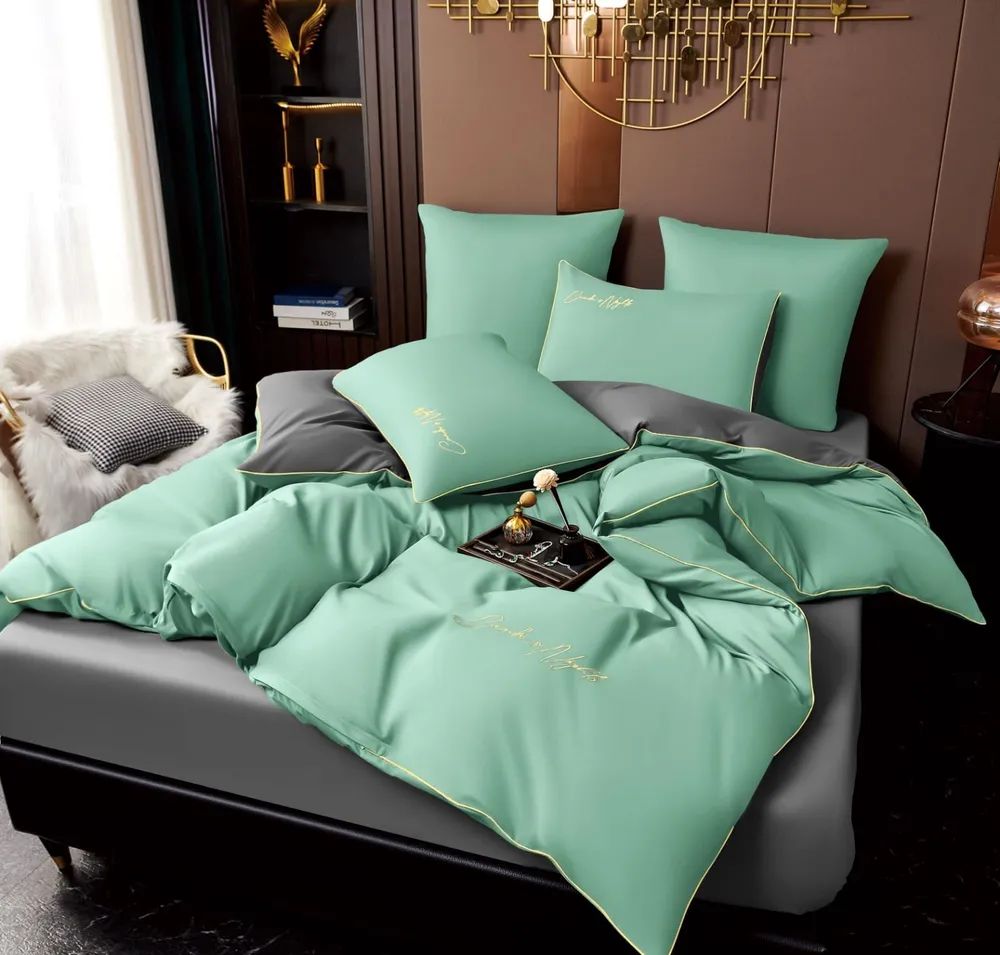 Комплект постельного белья CANDIES Сатин-жатка 2-хспальный наволочки 70x70 Серо Зеленый, Комплект постельного белья CANDIES Сатин-жатка 2-хспальный наволочки 70x70
Комплект постельного белья CANDIES Сатин-жатка 2-хспальный наволочки 70x70 Серо Зеленый, Комплект постельного белья CANDIES Сатин-жатка 2-хспальный наволочки 70x70