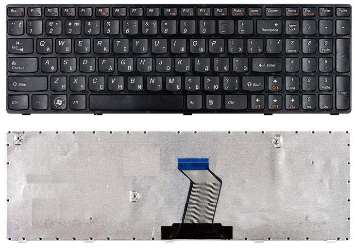 Клавиатура для ноутбука Lenovo IdeaPad B570 B580 V570 Z570 Z575 B590 черная с черной рамко
Клавиатура для ноутбука Lenovo IdeaPad B570 B580 V570 Z570 Z575 B590 черная с черной рамко