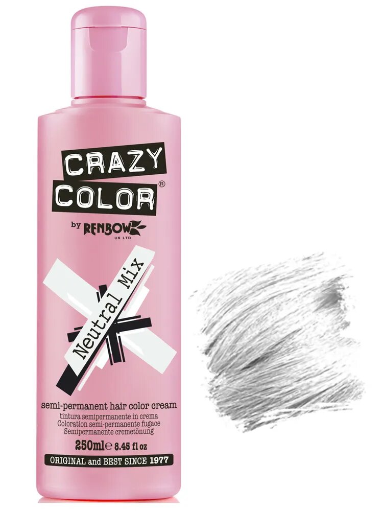 Краска для волос Crazy Color Semi-Permanent Hair Color Cream нейтральный 250 мл, Бесцветный
Краска для волос Crazy Color Semi-Permanent Hair Color Cream нейтральный 250 мл, Бесцветный