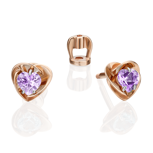 Серьги из красного золота с аметистом PLATINA jewelry 02-4402-00-203-1110-57, 02-4402-00-203-1110-57
Серьги из красного золота с аметистом PLATINA jewelry 02-4402-00-203-1110-57, 02-4402-00-203-1110-57