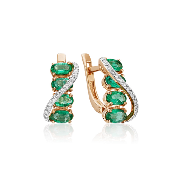 Серьги из красного золота с изумрудом, бриллиантом PLATINA jewelry 02-0950-00-106-1110-30, 02-0950-00-106-1110-30
Серьги из красного золота с изумрудом, бриллиантом PLATINA jewelry 02-0950-00-106-1110-30, 02-0950-00-106-1110-30