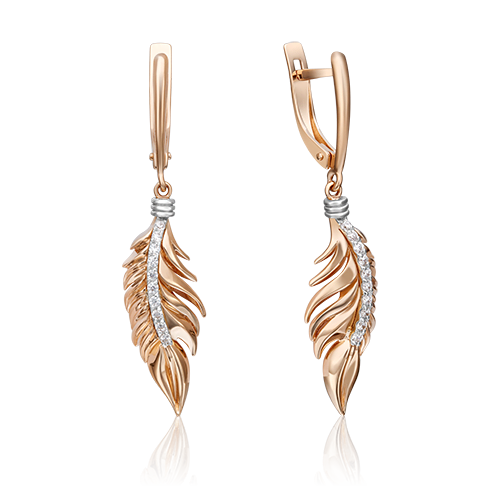 Серьги из белого золота/красного золота с фианитом PLATINA jewelry 02-4344-00-401-1111-23, 02-4344-00-401-1111-23
Серьги из белого золота/красного золота с фианитом PLATINA jewelry 02-4344-00-401-1111-23, 02-4344-00-401-1111-23