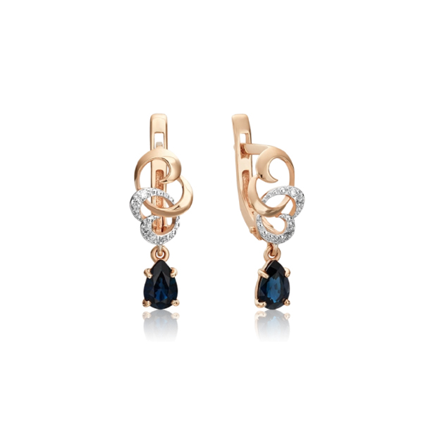 Серьги из красного золота с сапфиром, бриллиантом PLATINA jewelry 02-0891-00-105-1110-30, 02-0891-00-105-1110-30
Серьги из красного золота с сапфиром, бриллиантом PLATINA jewelry 02-0891-00-105-1110-30, 02-0891-00-105-1110-30