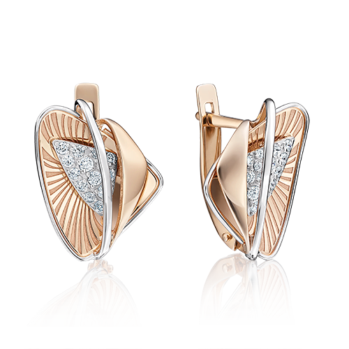 Серьги из белого золота/красного золота с фианитом PLATINA jewelry 02-4003-00-401-1111-65, 02-4003-00-401-1111-65
Серьги из белого золота/красного золота с фианитом PLATINA jewelry 02-4003-00-401-1111-65, 02-4003-00-401-1111-65
