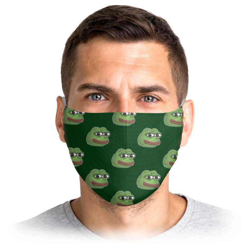 Многоразовая маска Printio Pepe frog - лягушонок пепе зеленая S, Pepe frog - лягушонок пепе
Многоразовая маска Printio Pepe frog - лягушонок пепе зеленая S, Pepe frog - лягушонок пепе