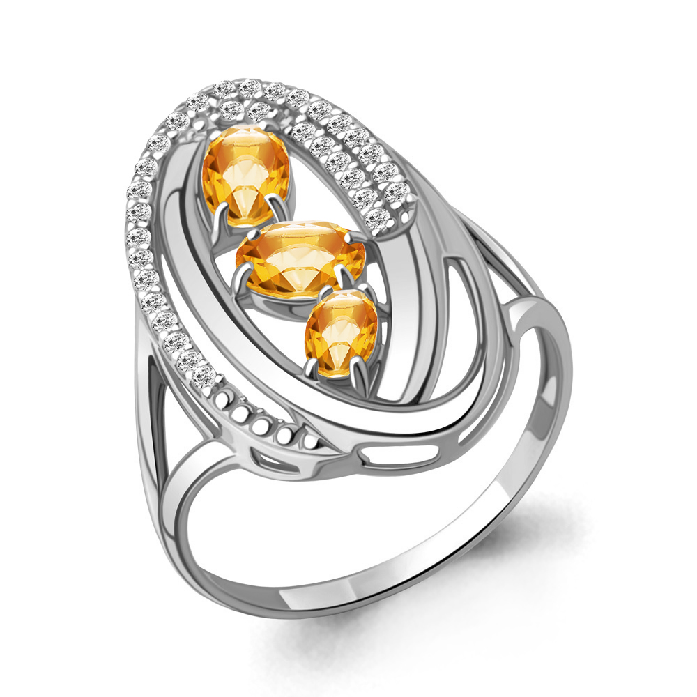 Кольцо из серебра с цитрином\фианитом Aquamarine Aquamarine 6970206А_925_р р. 18, 6970206А_925_р
Кольцо из серебра с цитрином\фианитом Aquamarine Aquamarine 6970206А_925_р р. 18, 6970206А_925_р