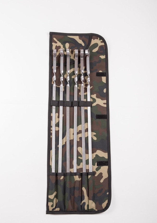 2К-336Н, Шампур из нержавеющей стали, 6 штук с кольцом 1,5*12*450 мм в рулоне, 2К-336Н 
2К-336Н, Шампур из нержавеющей стали, 6 штук с кольцом 1,5*12*450 мм в рулоне, 2К-336Н