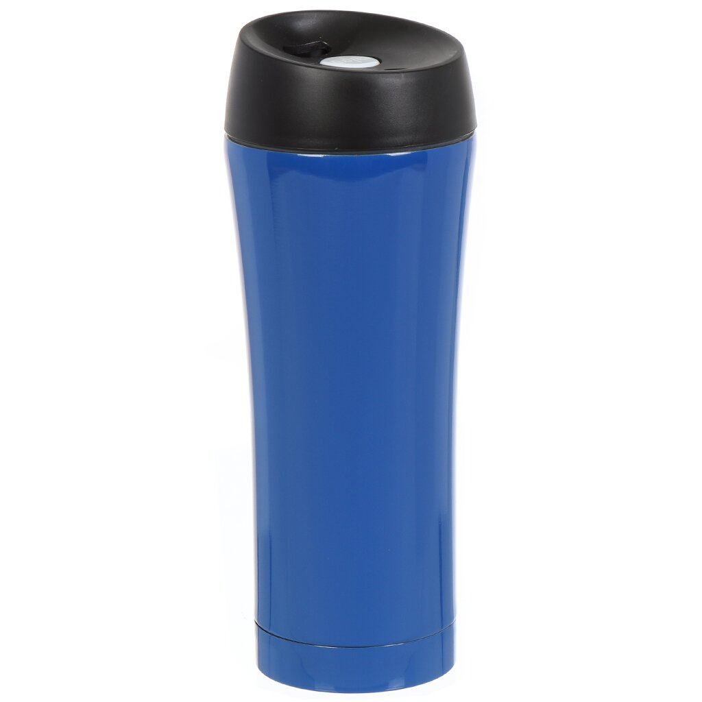 фото Термокружка 0.45 л узкая горловина daniks колба синяя sl-nt015-3