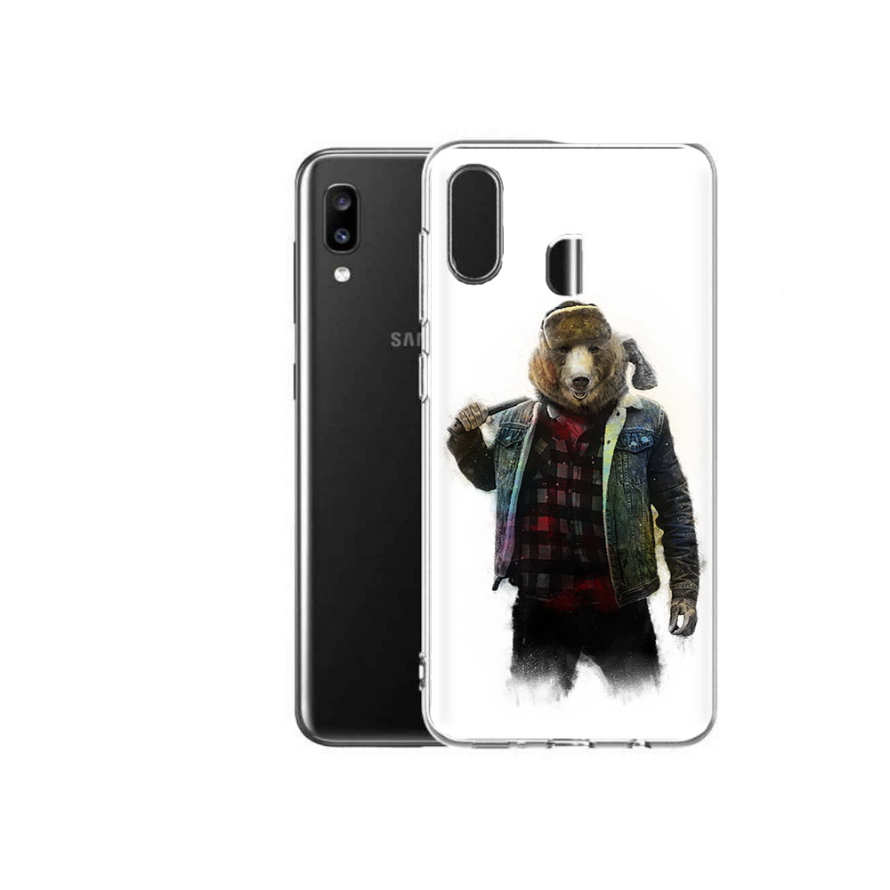 Чехол MyPads Tocco для Samsung Galaxy A20 медведь с топором, Прозрачный, Tocco
Чехол MyPads Tocco для Samsung Galaxy A20 медведь с топором, Прозрачный, Tocco