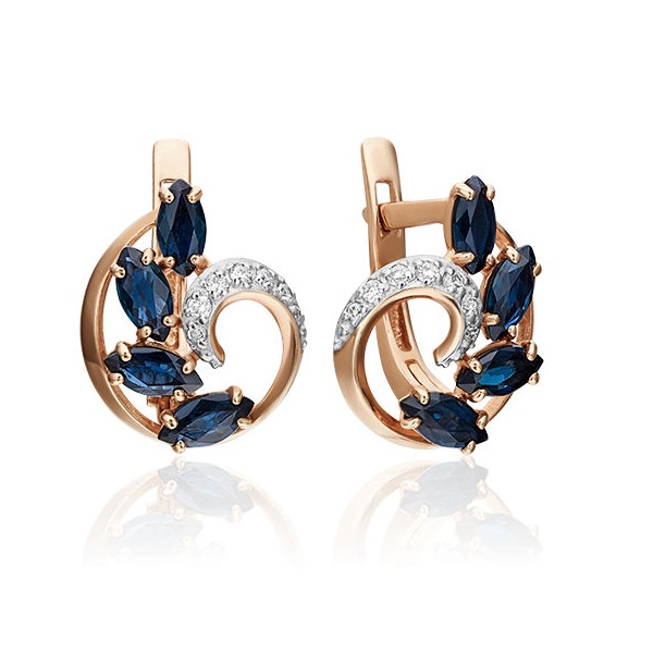 Серьги из красного золота с сапфиром, бриллиантом PLATINA jewelry 02-0820-00-105-1110-30, 02-0820-00-105-1110-30
Серьги из красного золота с сапфиром, бриллиантом PLATINA jewelry 02-0820-00-105-1110-30, 02-0820-00-105-1110-30