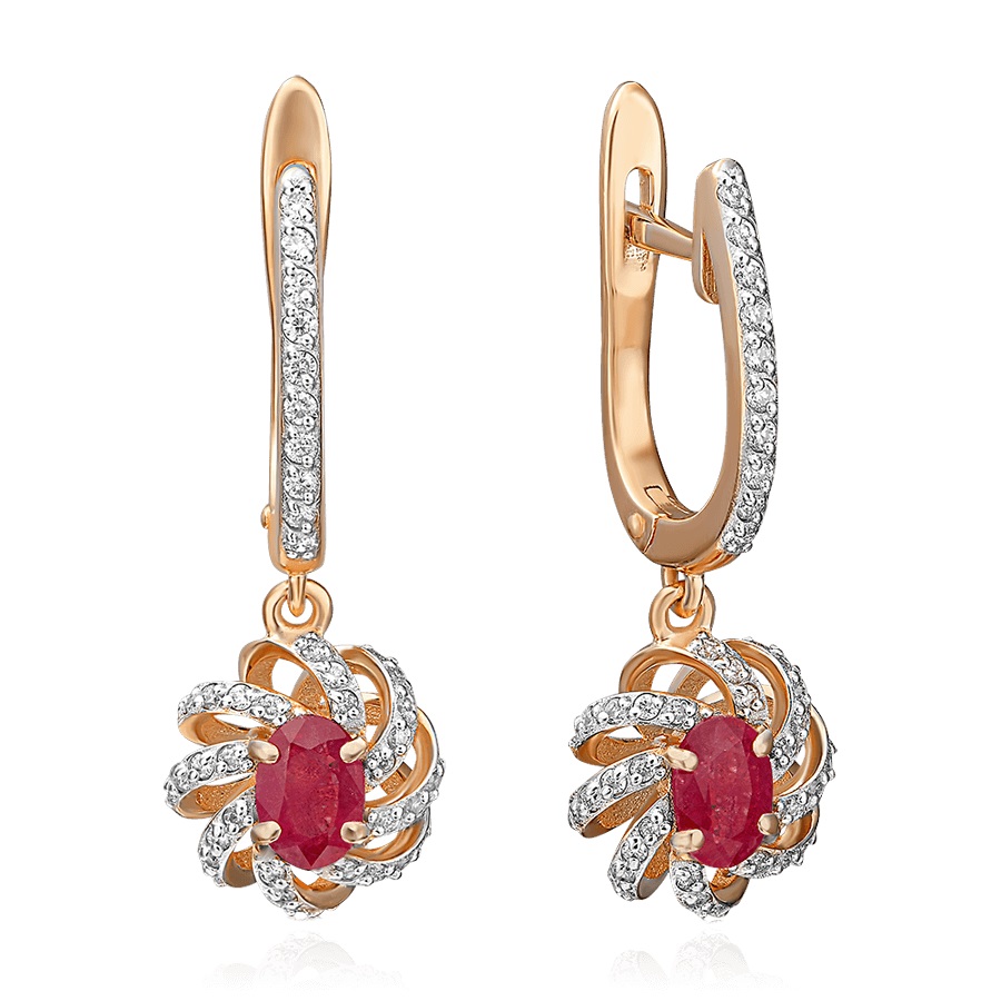 Серьги из красного золота с рубином, бриллиантом PLATINA jewelry 02-0757-00-107-1110-30, 02-0757-00-107-1110-30
Серьги из красного золота с рубином, бриллиантом PLATINA jewelry 02-0757-00-107-1110-30, 02-0757-00-107-1110-30