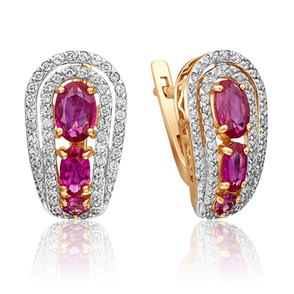 Серьги из красного золота с рубином, бриллиантом PLATINA jewelry 02-0739-00-107-1110-30, 02-0739-00-107-1110-30
Серьги из красного золота с рубином, бриллиантом PLATINA jewelry 02-0739-00-107-1110-30, 02-0739-00-107-1110-30