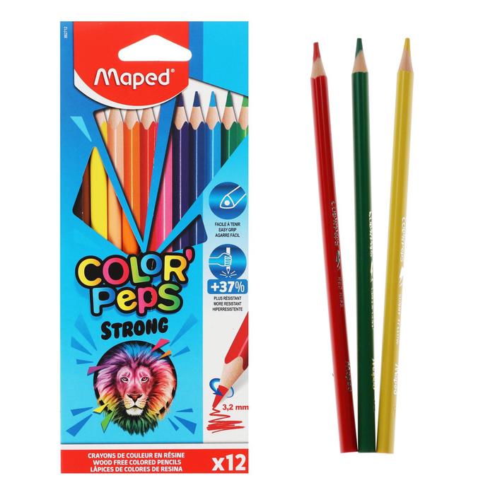 Карандаши 12 цветов, Maped Color Peps Strong, пластиковые, повышенной прочности, европодве, Разноцветные
Карандаши 12 цветов, Maped Color Peps Strong, пластиковые, повышенной прочности, европодве, Разноцветные