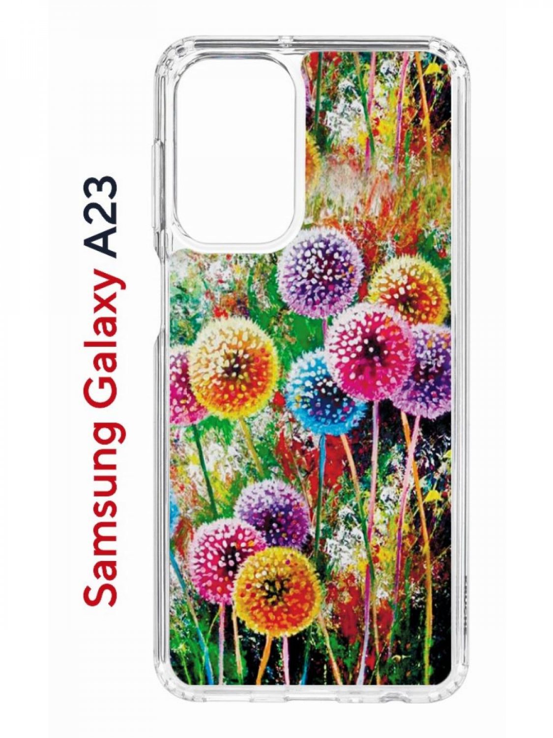 Чехол на Samsung A23 Kruche Print Одуванчики, противоударный бампер, с защитой камеры, Прозрачный;зеленый;оранжевый;розовый, Самсунг Галакси А23
Чехол на Samsung A23 Kruche Print Одуванчики, противоударный бампер, с защитой камеры, Прозрачный;зеленый;оранжевый;розовый, Самсунг Галакси А23