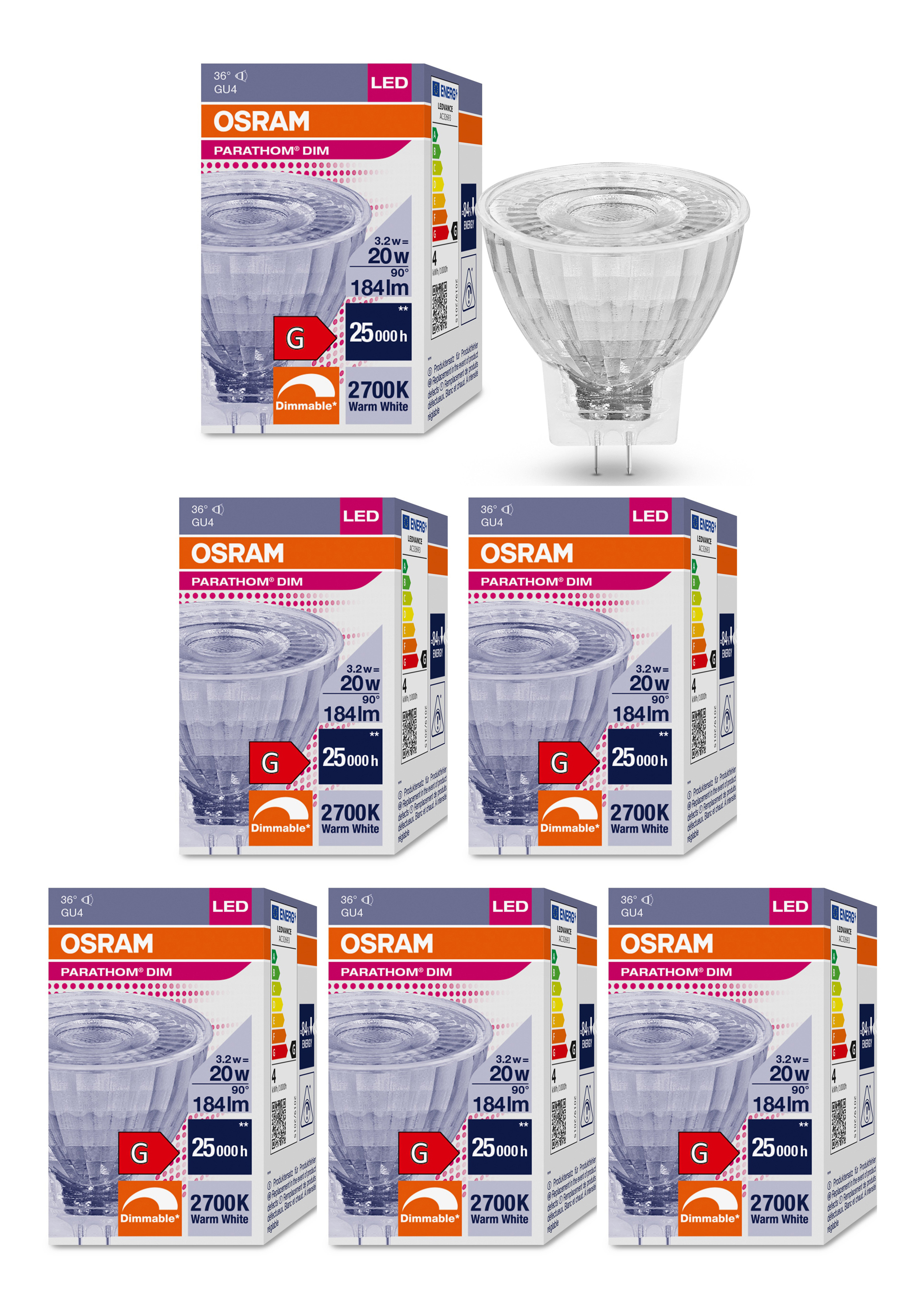 Лампочка светодиодная OSRAM MR11 GU4 3,2Вт 12В 184Лм 2700К Теплый белый Диммируемая 5шт, Софит MR11 GU4 3,2Вт 12В 184Лм 2700К Диммируемая
Лампочка светодиодная OSRAM MR11 GU4 3,2Вт 12В 184Лм 2700К Теплый белый Диммируемая 5шт, Софит MR11 GU4 3,2Вт 12В 184Лм 2700К Диммируемая